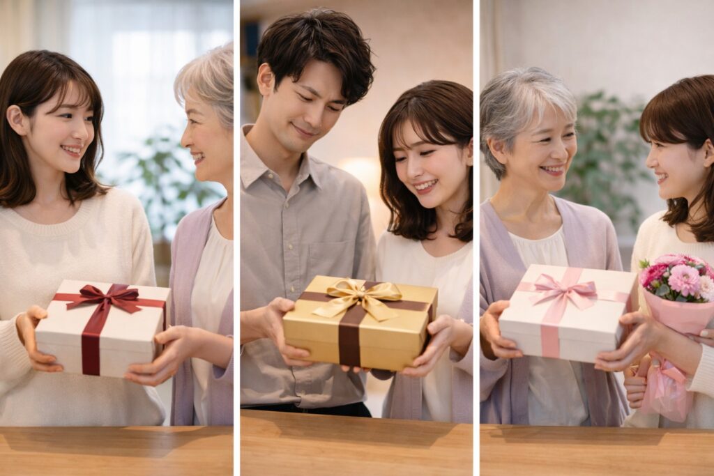 相手別の大人向け食べ物プレゼントの考え方