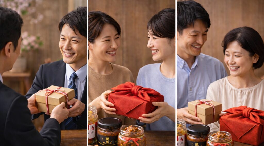 贈る相手別、ご飯のお供ギフトの考え方