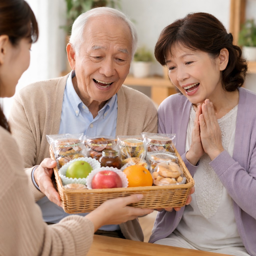 年配の方に食べ物を贈っても問題ない理由